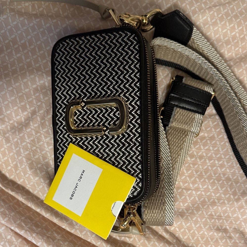 Marc Jacobs Black and White Crossbody Bag